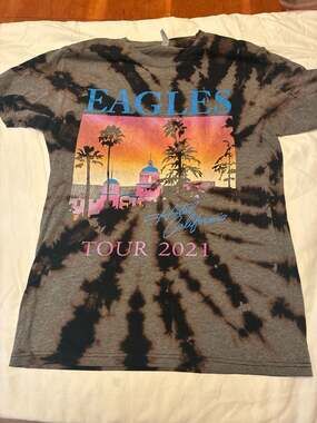 Eagles Hotel California Tour 2021 Tie Dye Band T-Shirt